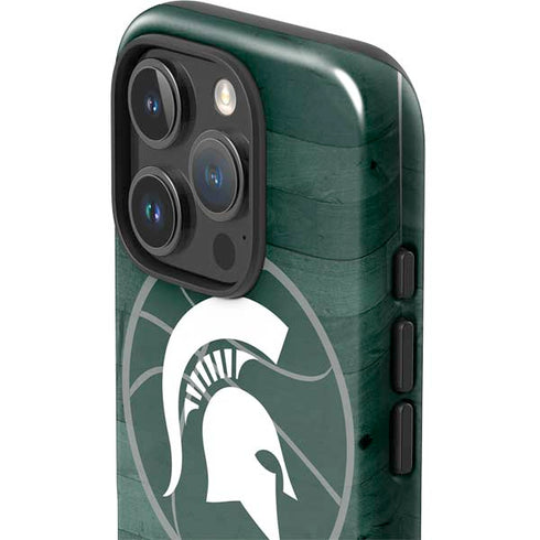 Michigan State University Basketball Courtside iPhone 16 Pro Impact Case